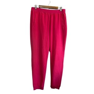 Soho Street Joggers Women's Lounge Pants Elastic Waist Hot Pink Athleisure large
